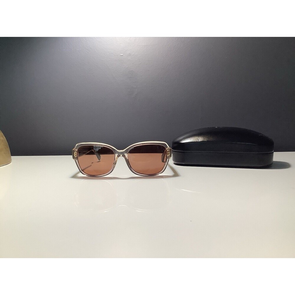 Coach 534113 Crystal Light Bran/Dark Brown Sunglass Frames Only Leather Case